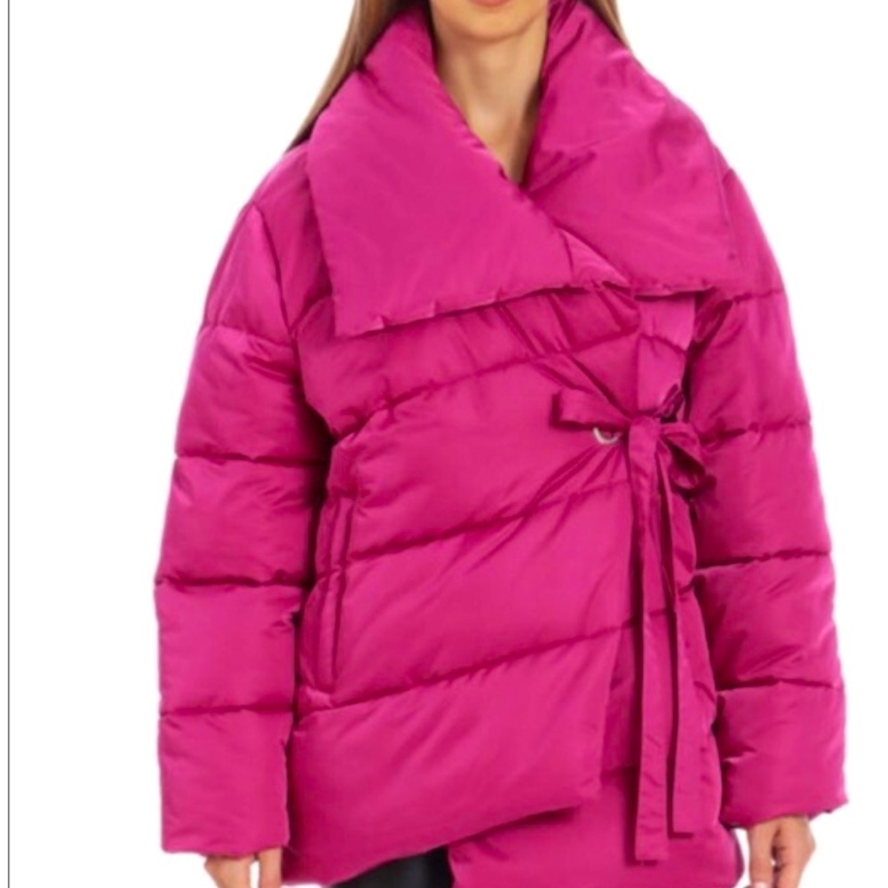 Anthropologie AVEC LES FILLES PINK PUFFER COAT NEW